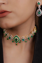 Choker Necklace With Matching Earrings