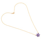 Blue Lily Tanzanite Necklace December Birthstone