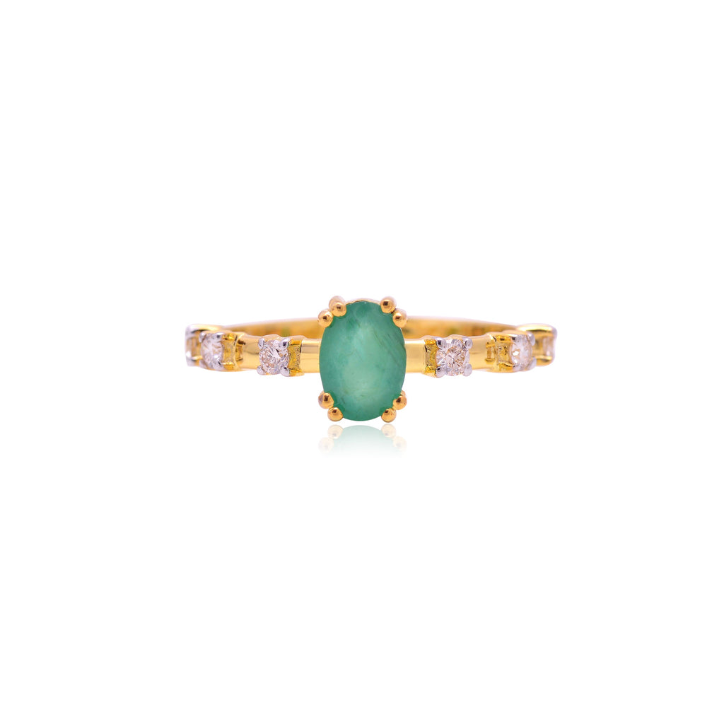 Natural Emerald Mystery Girl Ring