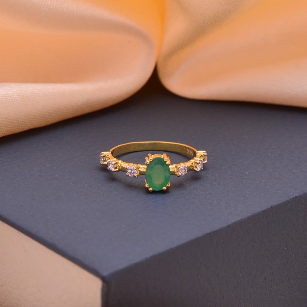 Natural Emerald Mystery Girl Ring