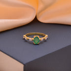 Natural Emerald Mystery Girl Ring