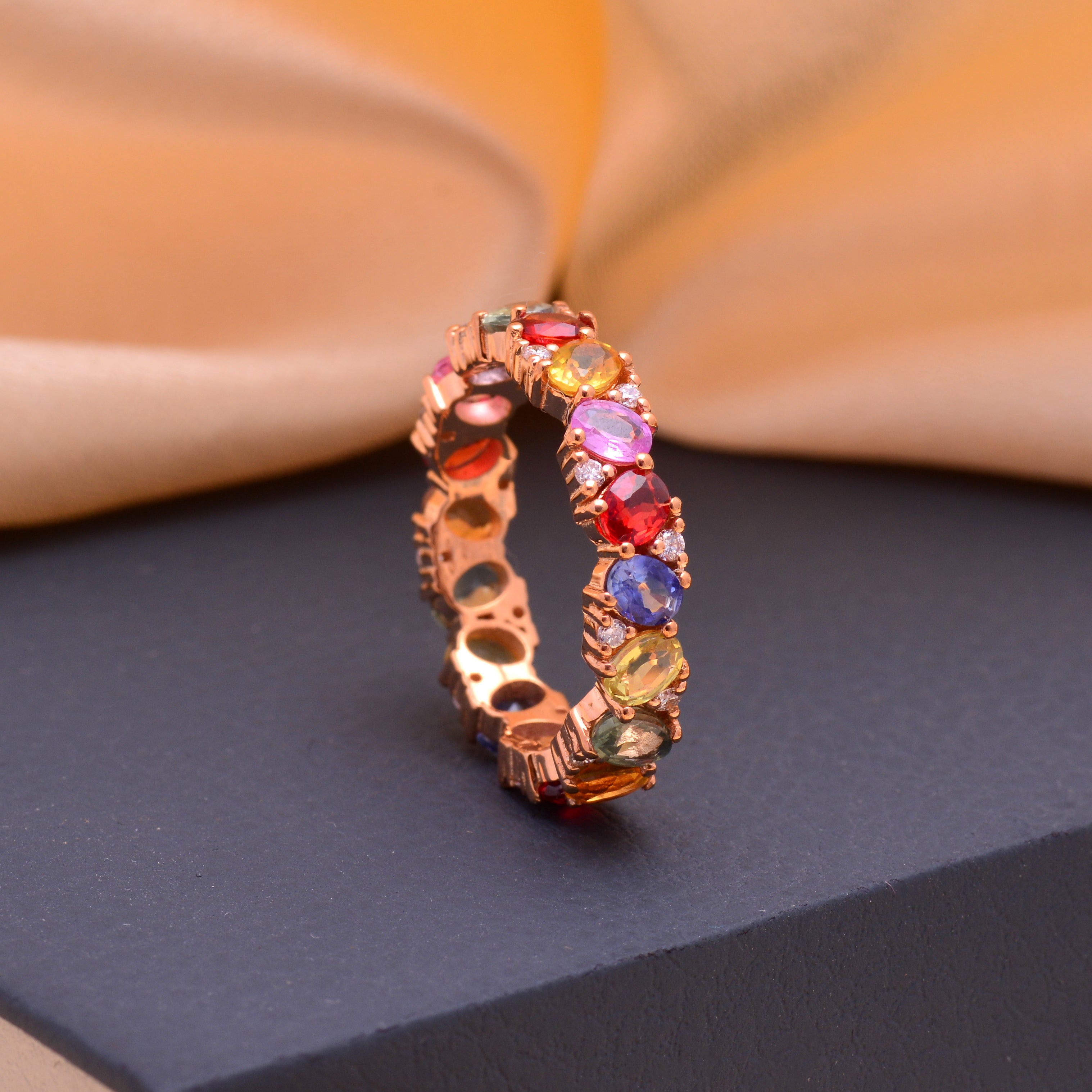Multi Sapphire Truty Fruity Ring