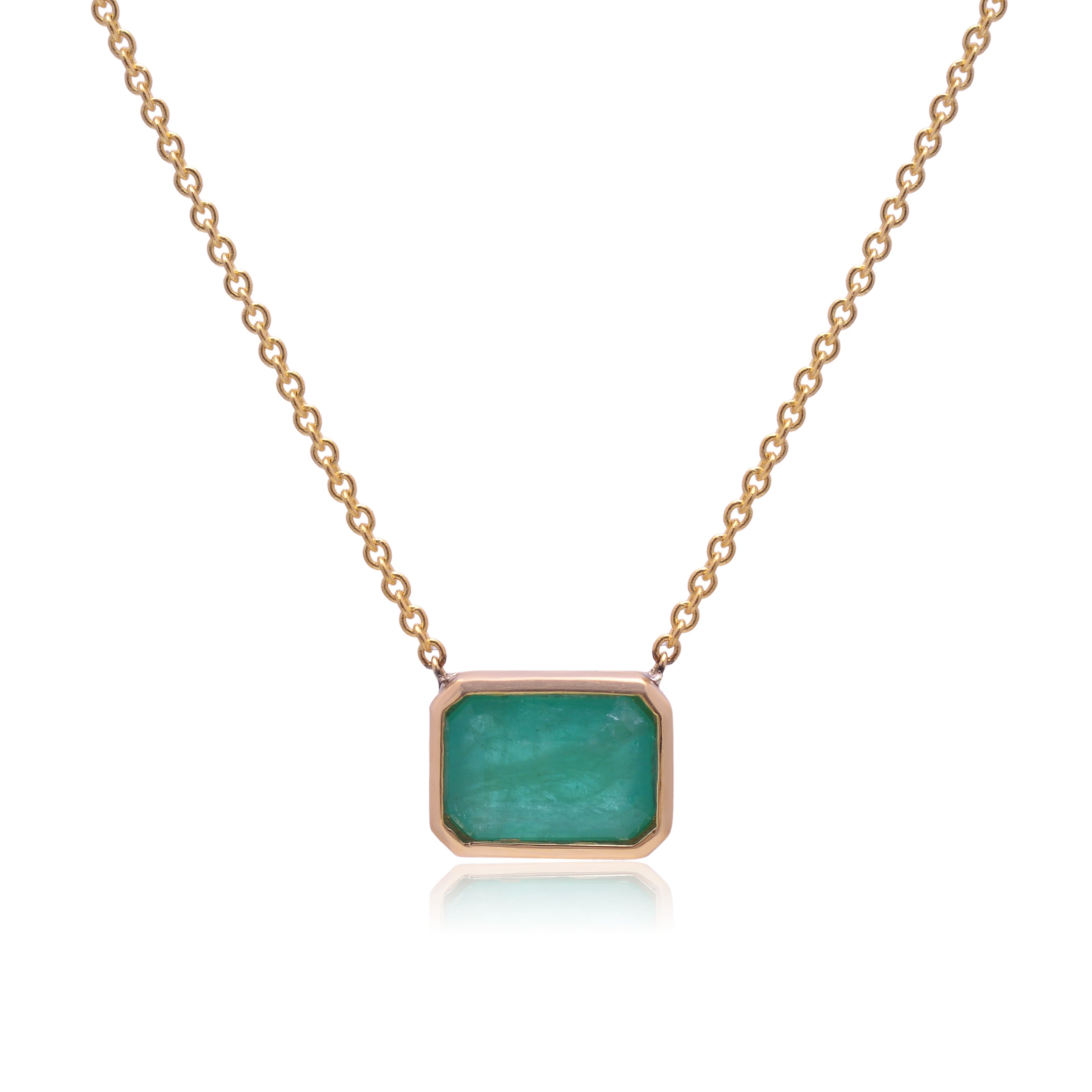 Classic Emerald Necklace May Birthstone