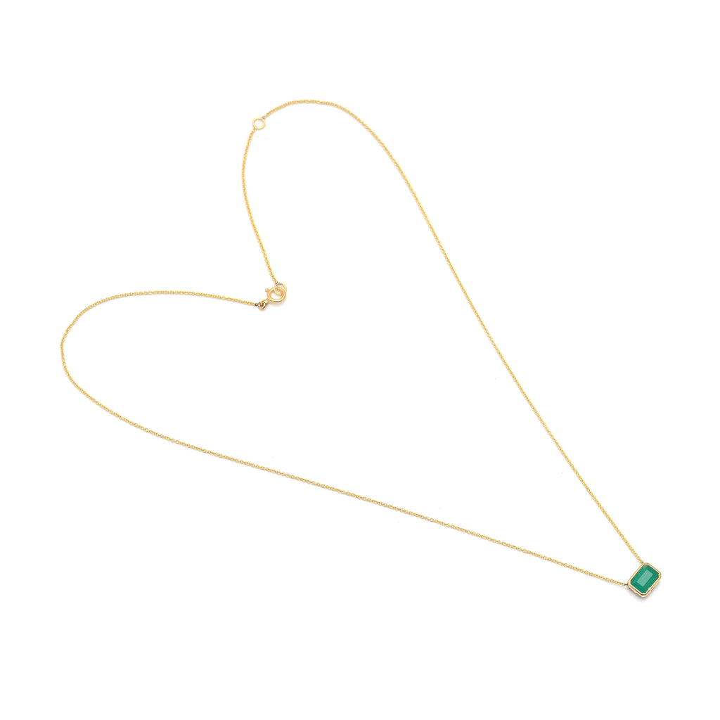Classic Emerald Necklace May Birthstone