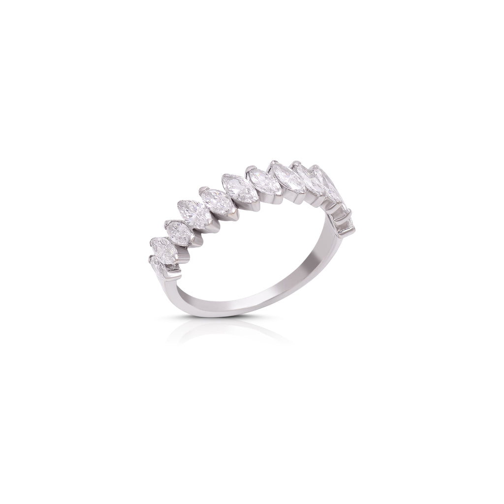 14k Gold Marquise Band