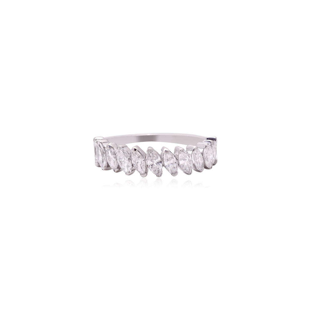14k Gold Marquise Band