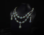 14k Gold Multi-strand Opal Necklace