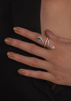 14k Gold Serpenti Contemporary Ring