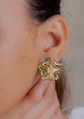 14k Gold Flower Stud