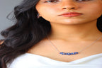 Blue Lily Sapphire Necklace