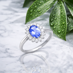 Classic Gemstone Halo Ring
