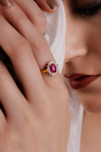 Classic Gemstone Halo Ring