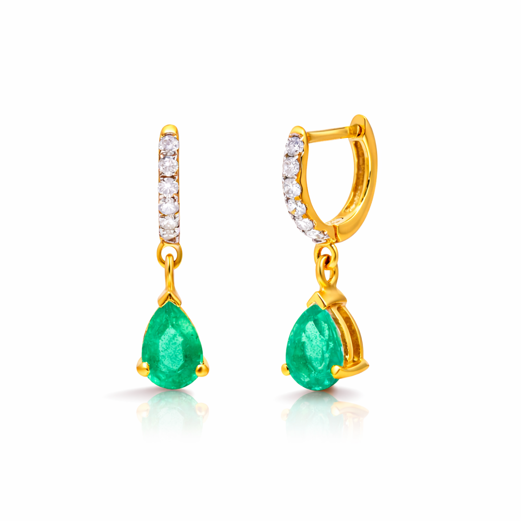 Dainty Drop Hoops