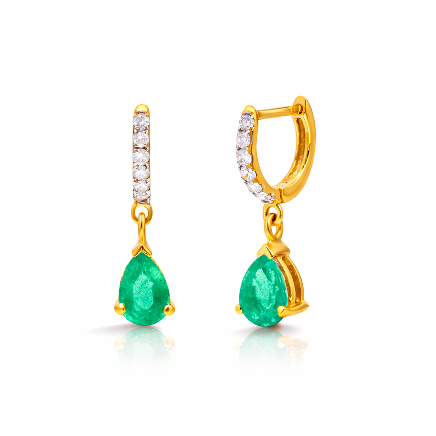 Dainty Drop Hoops
