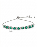 Emerald Diamond Tennis Bracelet