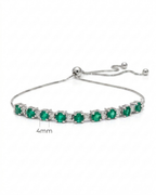 Emerald Diamond Tennis Bracelet