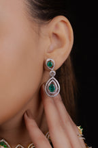 Emerald Loop Danglers