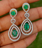Emerald Loop Danglers