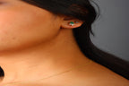 Emerald Lotus Studs