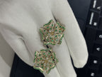 Flower Emerald Earring