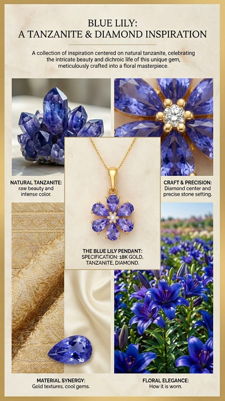 Forget Me Not Floral Necklace