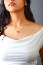 Forget Me Not Floral Necklace
