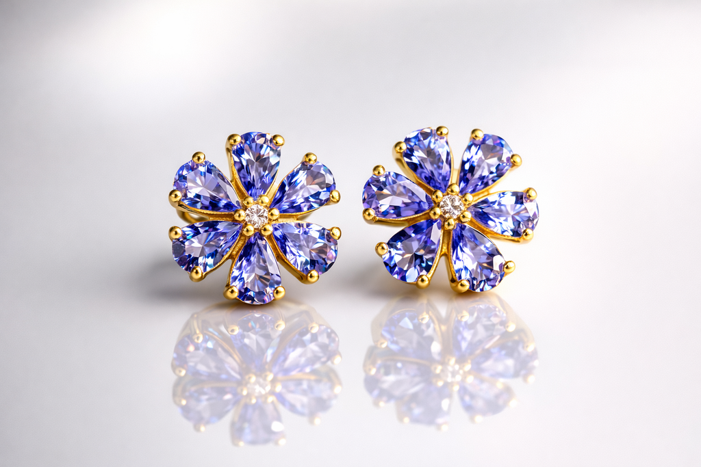 Forget Me Not Floral Studs