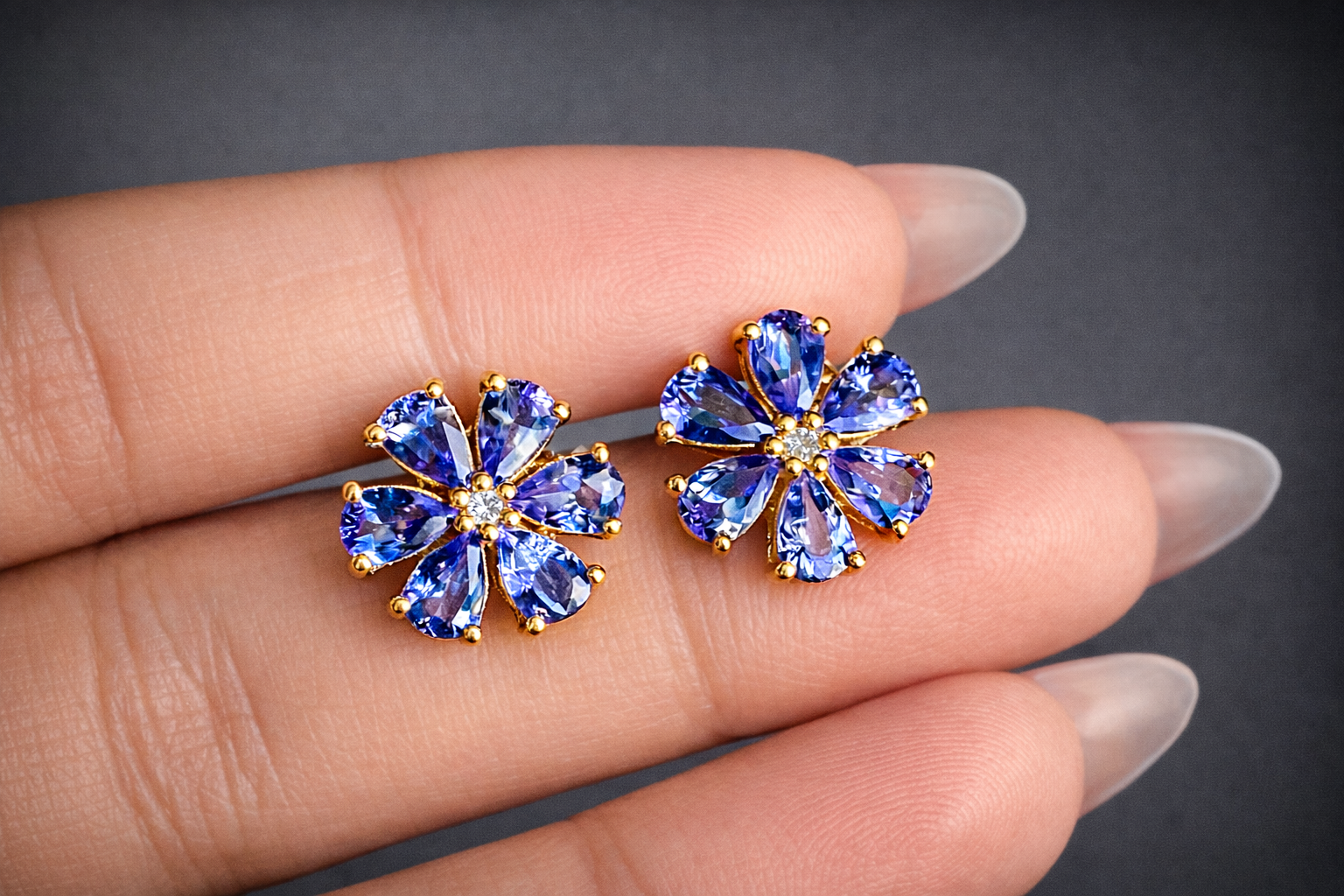 Forget Me Not Floral Studs