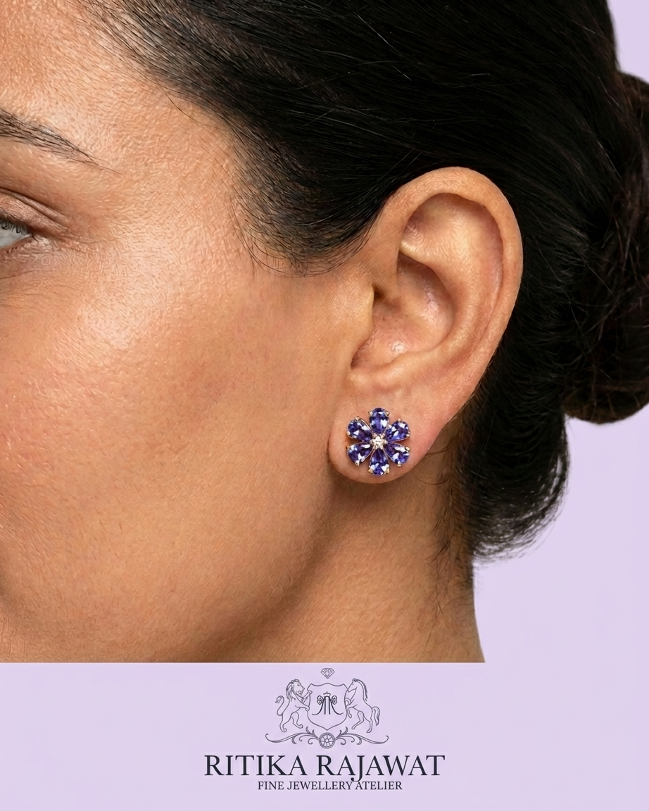 Forget Me Not Floral Studs