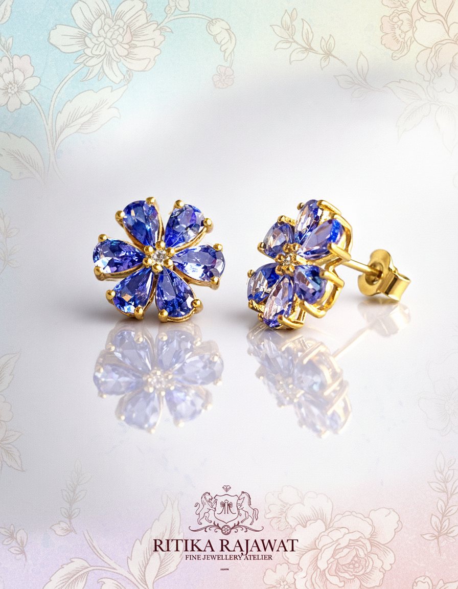 Forget Me Not Floral Studs