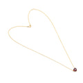Heart Garnet Pendant Necklace