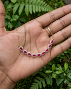 Ruby Halo Necklace