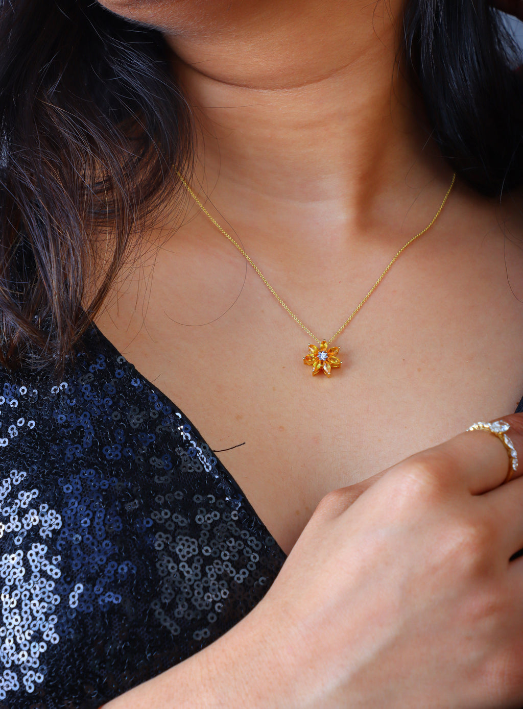 Sunflower Necklace