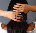 Tanzanite Cluster Ring