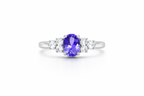 Tanzanite Cluster Ring