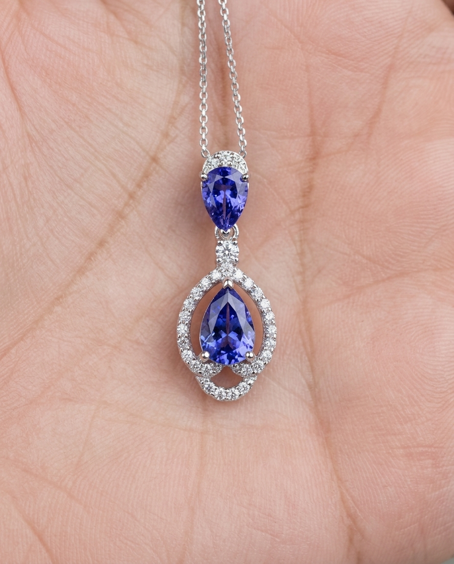 Tanzanite Princess Pendant