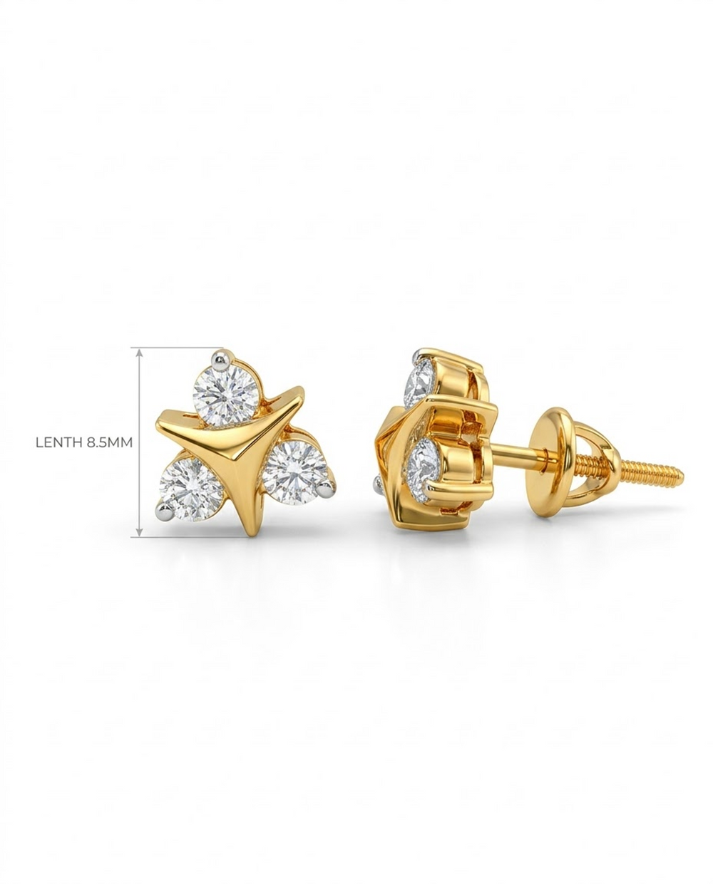 Trio Diamond Studs – view 3