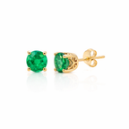 Victorian-Inspired 5mm Gemstone Stud Earrings